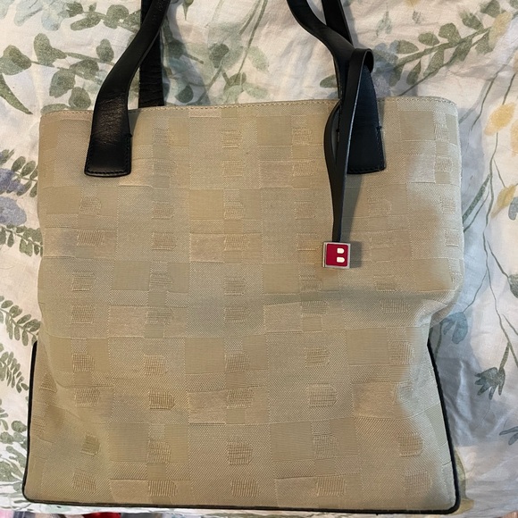 Bally Vintage Jacquard Logo Tote with Leather Trim – Made in Italy - Picture 13 of 15